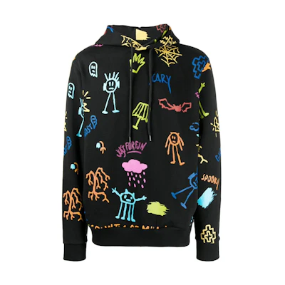 Marcelo Burlon Casual Colorblock Patchwork Long-Sleeve Sweatshirt CMHE034F21KNI0024906