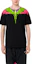 Shop Camiseta Negra de Marcelo Burlon Algodón Verde Alas Manga Corta CMAA018S190010251088