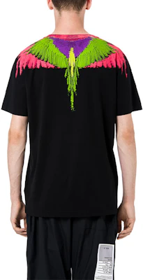 Camiseta Negra de Marcelo Burlon Algodón Verde Alas Manga Corta CMAA018S190010251088 Purchase Camiseta Negra de Marcelo Burlon Algodón Verde Alas Manga Corta CMAA018S190010251088