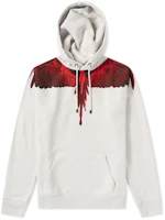 Marcelo Burlon County Milan Gray Graphic Print Pullover Hoodie. CMBB007E185060010620 Marcelo Burlon County Milan Gray Graphic Print Pullover Hoodie. CMBB007E185060010620