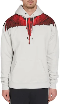 Marcelo Burlon County Milan Hoodie Abu-Abu Graphic Print Pullover. CMBB007E185060010620 Shop Marcelo Burlon County Milan Hoodie Abu-Abu Graphic Print Pullover. CMBB007E185060010620