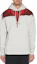 Shop Marcelo Burlon County Milan Hoodie Abu-Abu Graphic Print Pullover. CMBB007E185060010620