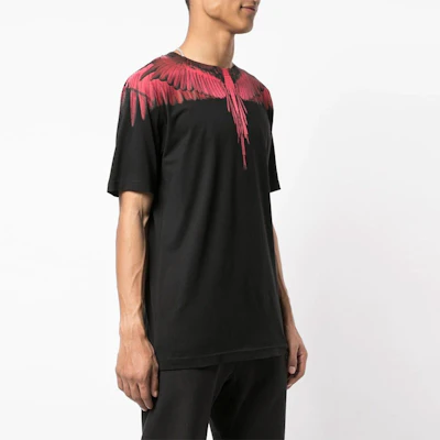 Marcelo Burlon County Milan 黑色紅翼印花短袖T恤 CMAA018S190010221088 Lookbook Marcelo Burlon County Milan 黑色紅翼印花短袖T恤 CMAA018S190010221088