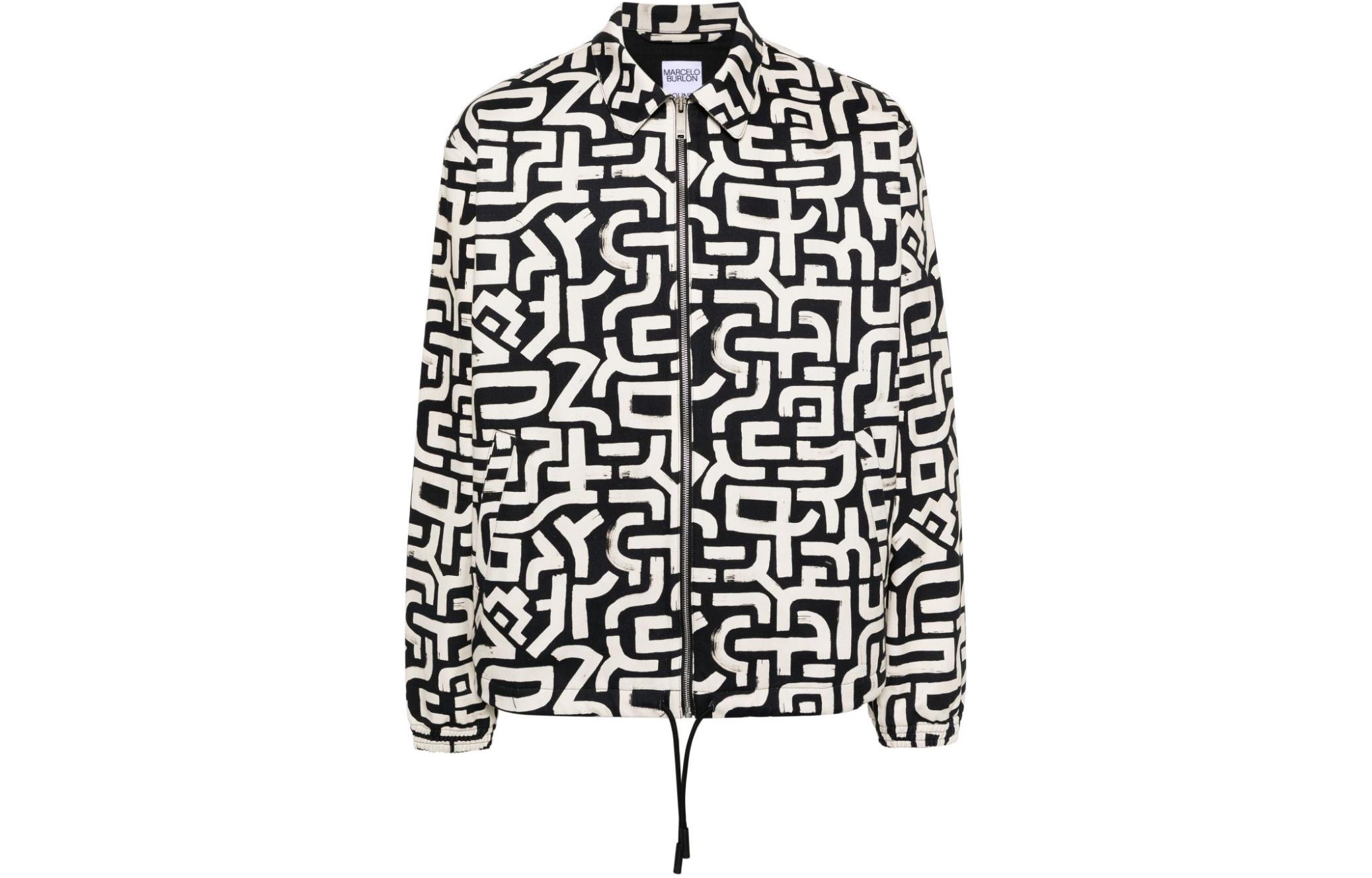 Marcelo Burlon County Milan SS24 Logo Embroidered Beige Hoodie Men CMBB007S24FLE0040C84-BEIGE