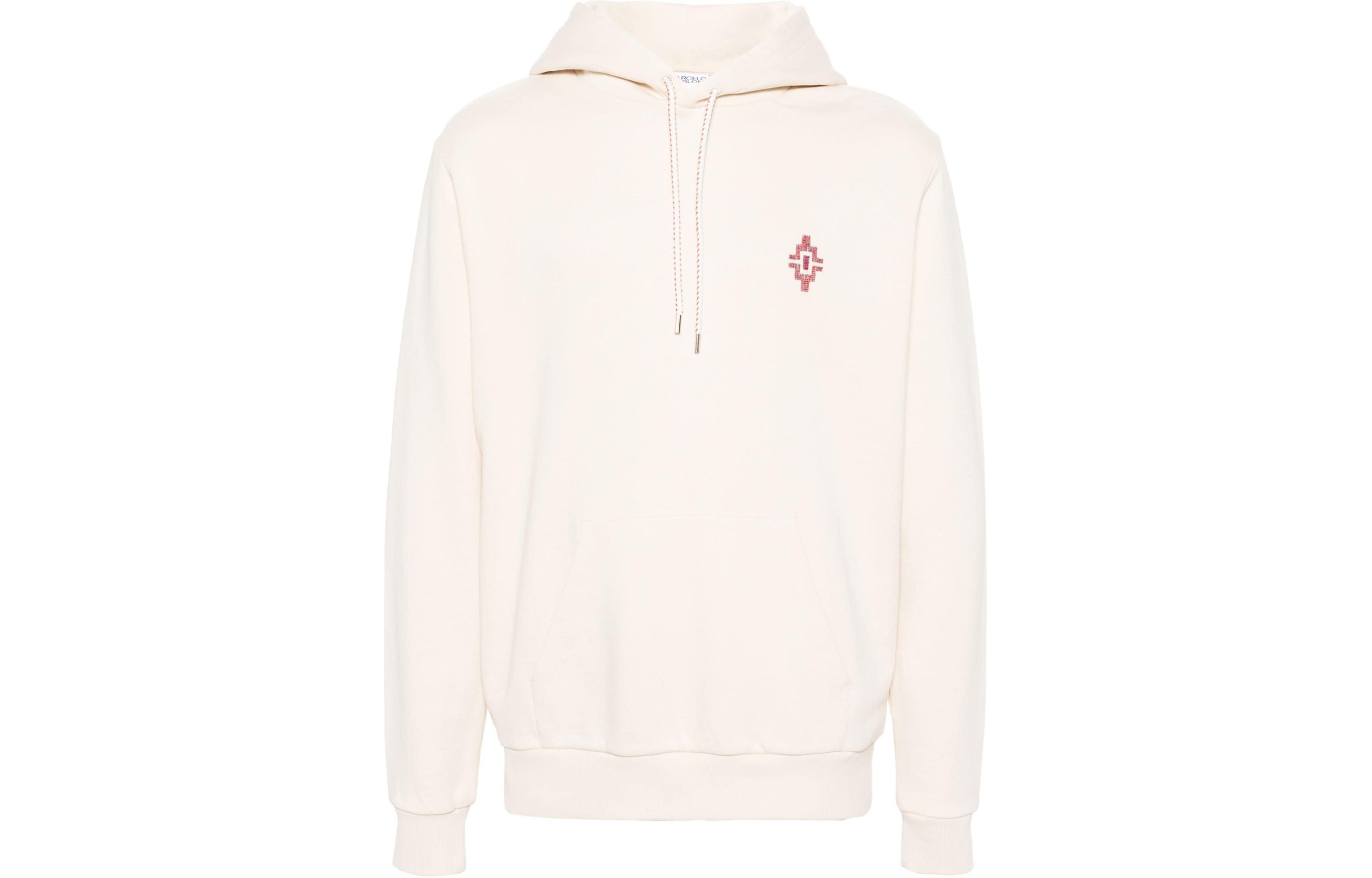 Marcelo Burlon County Milan SS24 Patterned Hoodie Black Pullover CMBB007S24FLE0011025-BLACK