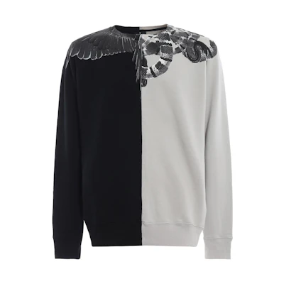 Marcelo Burlon County of Milan Animal Print Long Sleeve T-Shirt Light Grey CMBA009E185060020606