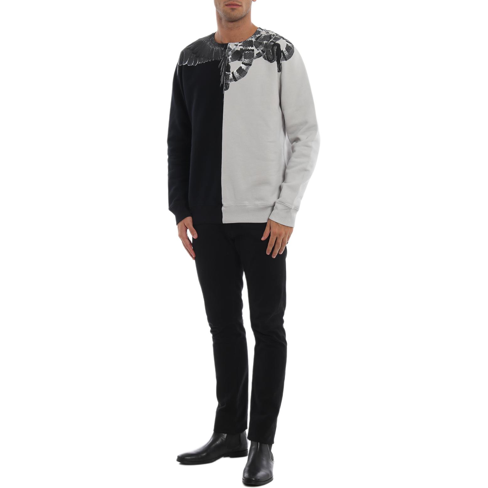 Marcelo Burlon County of Milan  Animal Print Long Sleeve T-Shirt Light Grey CMBA009E185060020606 圖 3