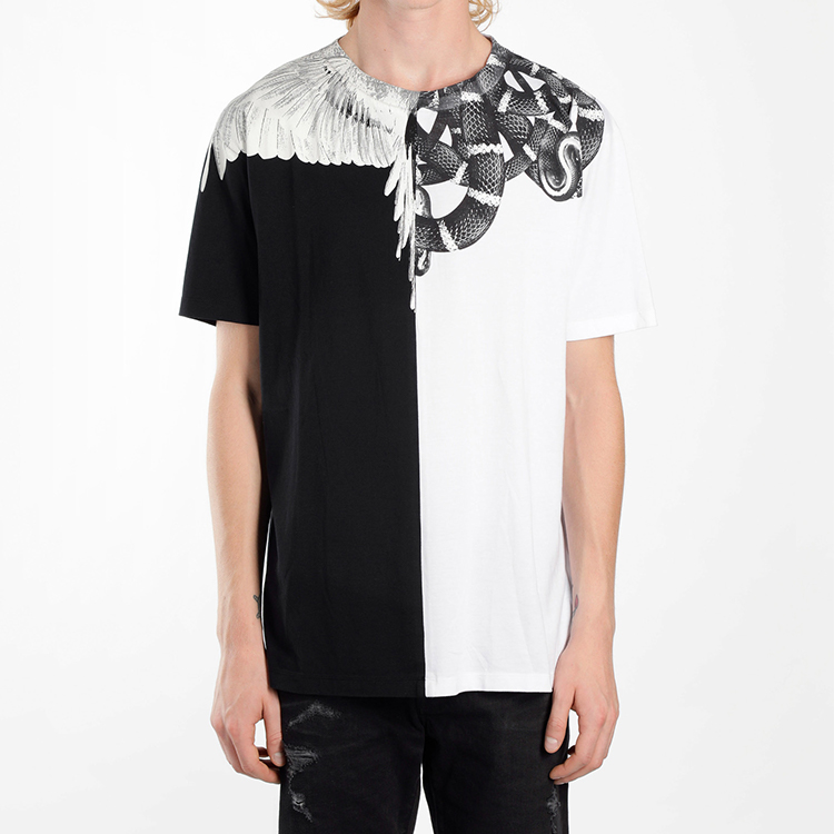 Lookbook Marcelo Burlon County of Milan Kaos Crewneck Motif Animal Print Patchwork CMAA018S180010080188