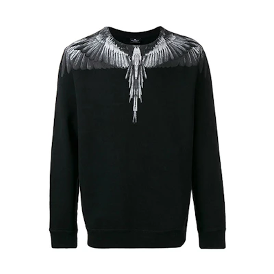Marcelo Burlon County of Milan Printed Crewneck Pullover Sweatshirt CMBA009E185060011010