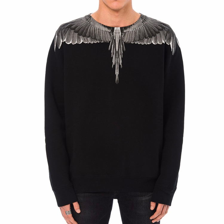 Shop Marcelo Burlon County of Milan Crewneck Sweatshirt Pullover Cetak. CMBA009E185060011010