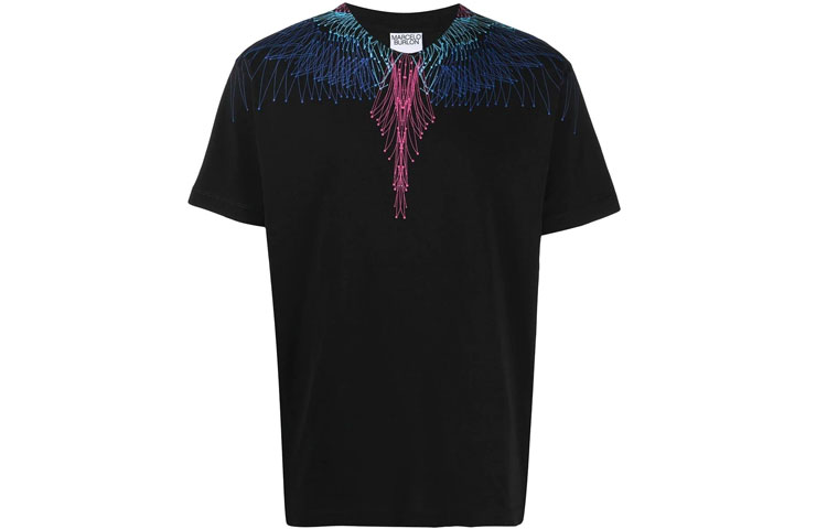 Marcelo Burlon County of Milan Bezier Wings Graphic Tee CMAA018R21JER0041045