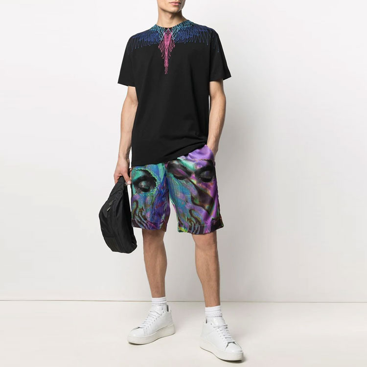 Lookbook 马塞洛·伯伦 米兰郡 贝齐尔翅膀图案T恤 CMAA018R21JER0041045