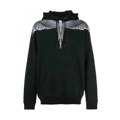 Marcelo Burlon County of Milan Black Cotton Printed Pullover Sweatshirt CMBB007E185060011010