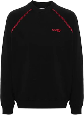 マルセロ・ブロン カウンティ オブ ミラン ブラック ロゴ刺繍 クルーネック スウェット CMBA09AS24FLE0011025 Order マルセロ・ブロン カウンティ オブ ミラン ブラック ロゴ刺繍 クルーネック スウェット CMBA09AS24FLE0011025