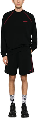 マルセロ・ブロン カウンティ オブ ミラン ブラック ロゴ刺繍 クルーネック スウェット CMBA09AS24FLE0011025 Lookbook マルセロ・ブロン カウンティ オブ ミラン ブラック ロゴ刺繍 クルーネック スウェット CMBA09AS24FLE0011025