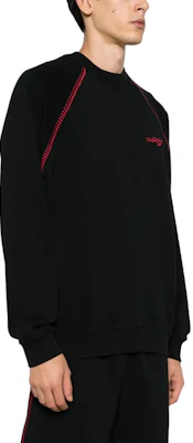 マルセロ・ブロン カウンティ オブ ミラン ブラック ロゴ刺繍 クルーネック スウェット CMBA09AS24FLE0011025 Purchase マルセロ・ブロン カウンティ オブ ミラン ブラック ロゴ刺繍 クルーネック スウェット CMBA09AS24FLE0011025