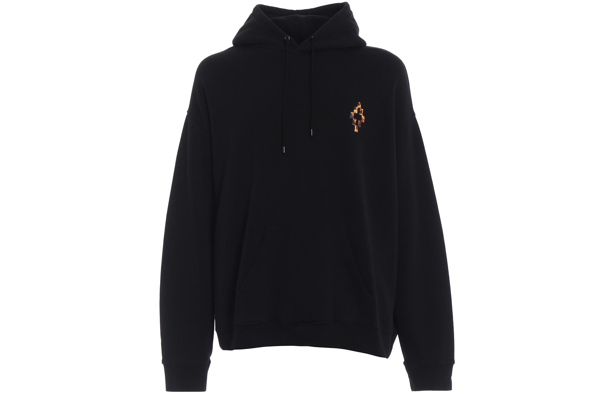 Marcelo Burlon County of Milan Black Printed Full-Zip Hoodie Jacket for Men CMEA172SFAB001-1025