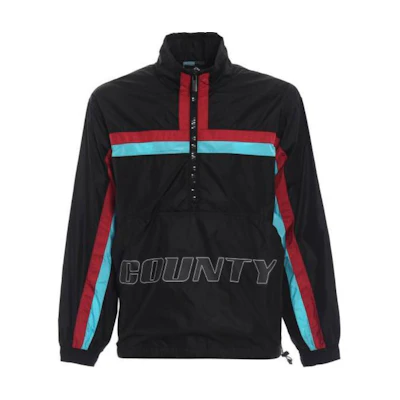 Marcelo Burlon County of Milan Blue Colorblock Hoodie CMBB106S24FLE0034501-BLUE