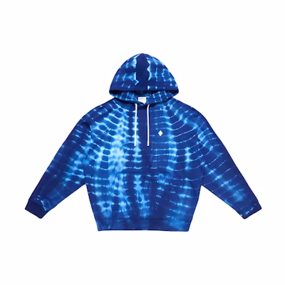 Marcelo Burlon County of Milan Blue Solid Color Hoodie for Men CMBB007F24FLE0044501