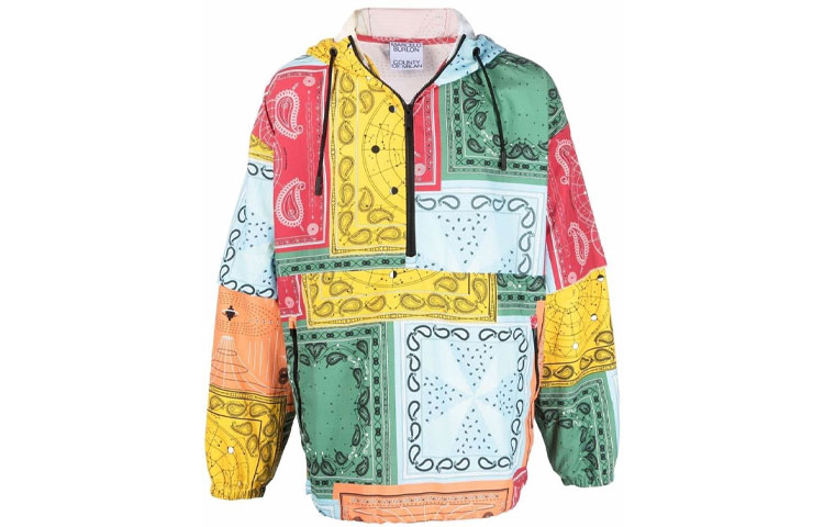 Marcelo Burlon County of Milan Colorblock Zip Hoodie Jacket Black () CMBE002E185060151020