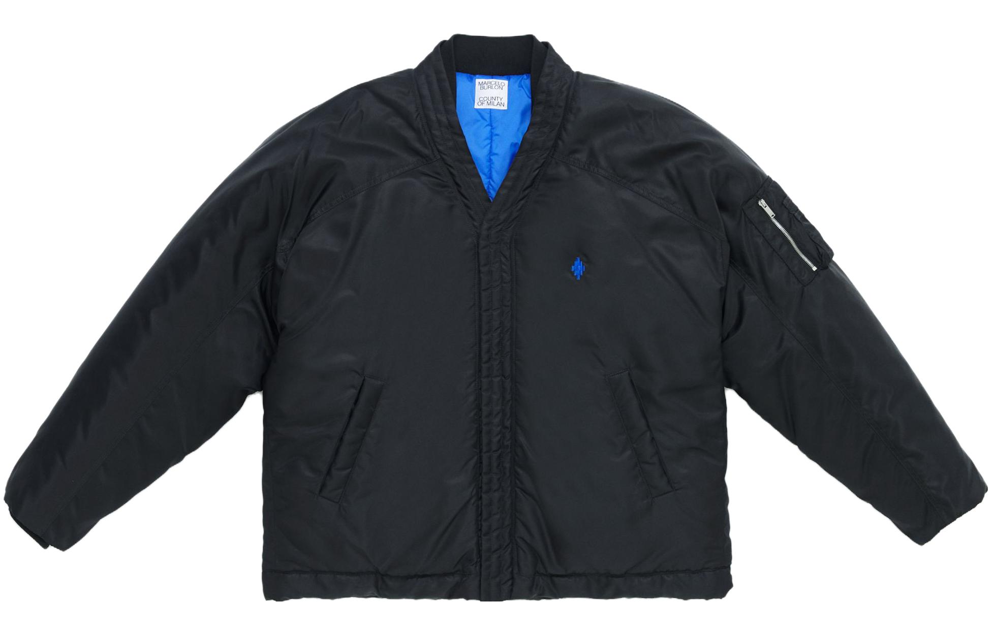 Marcelo Burlon County of Milan FW24 Black Wing Print Hoodie Men’s Long Sleeve CMBB007F24FLE0011040