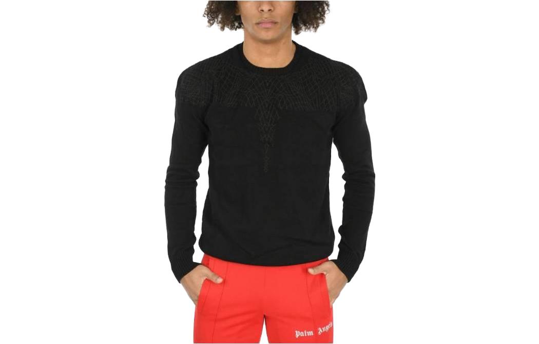 Marcelo Burlon County of Milan Graphic Print Hoodie Black CMBB007E19630003-1088