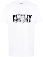 MARCELO BURLON COUNTY OF MILAN Logo Print Crewneck T-Shirt White . CMAA018F23JER0080110-WHITE MARCELO BURLON COUNTY OF MILAN Logo Print Crewneck T-Shirt White . CMAA018F23JER0080110-WHITE