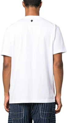 马塞洛·博隆米兰县标志印花白色圆领T恤 CMAA018F23JER0080110-WHITE Purchase 马塞洛·博隆米兰县标志印花白色圆领T恤 CMAA018F23JER0080110-WHITE