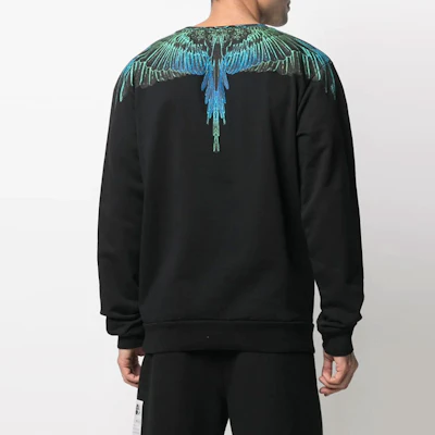 Marcelo Burlon County of Milan SS21 漸層翅膀連帽上衣 黑色 (). CMBA009R21FLE0011069 Shop Marcelo Burlon County of Milan SS21 漸層翅膀連帽上衣 黑色 (). CMBA009R21FLE0011069
