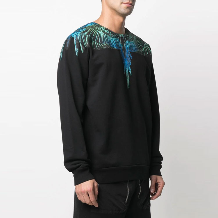 Purchase Marcelo Burlon County of Milan SS21 漸層翅膀連帽上衣 黑色 (). CMBA009R21FLE0011069