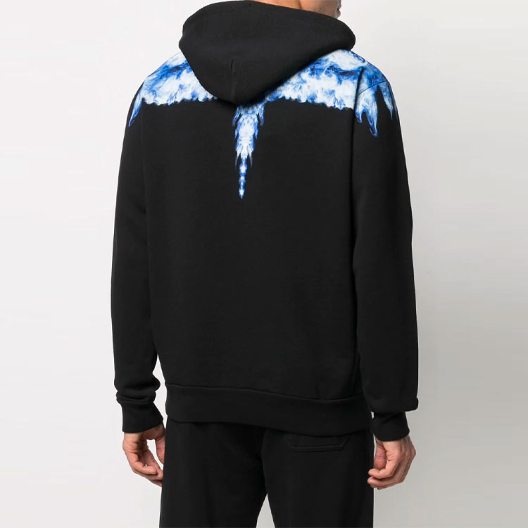 Purchase Marcelo Burlon County of Milan SS21 Smoke Wings Hoodie Jacket Hitam Pria. CMBB007R21FLE0031042