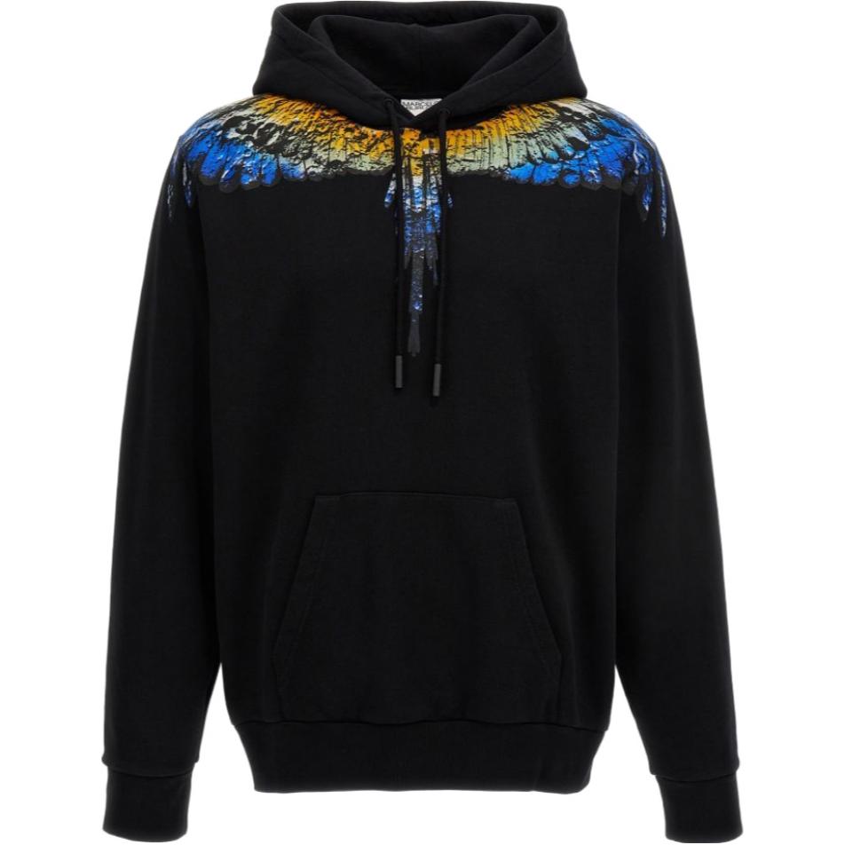Marcelo Burlon County of Milan SS23 Black Pullover Sweatshirt Solid Print CMBB007S160680291000