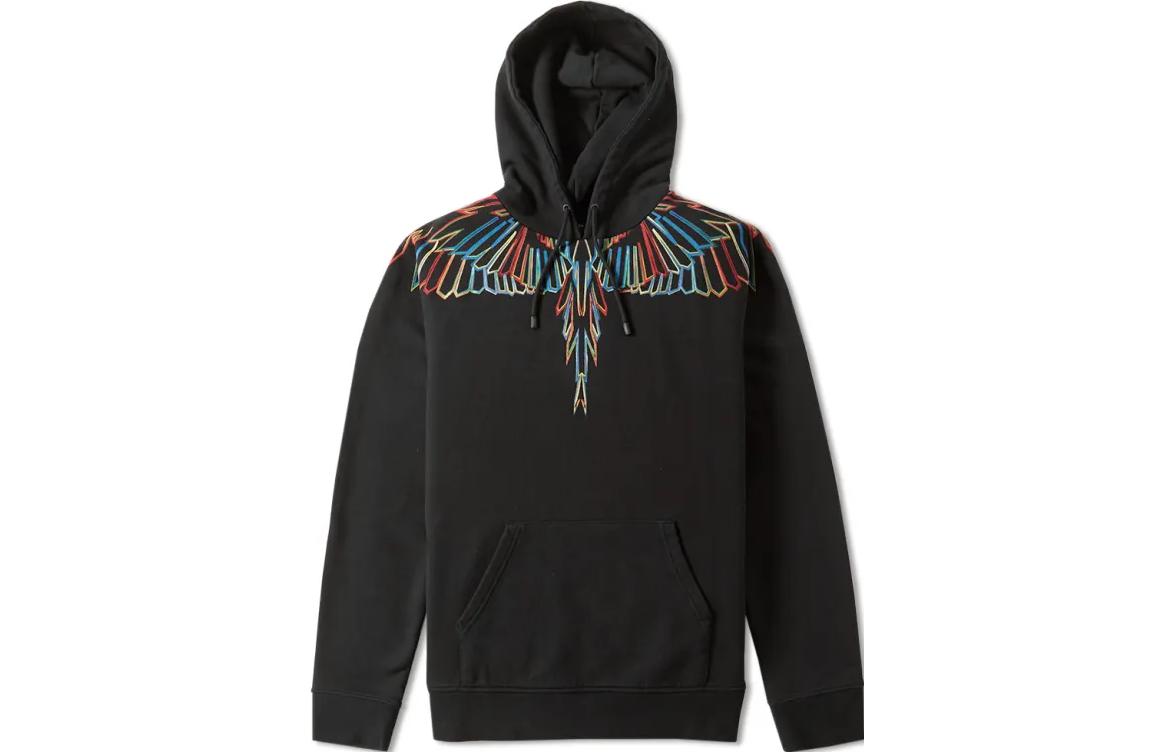 Marcelo Burlon County of Milan SS23 Graphic Print Crewneck Sweatshirt Black Men CMBA009S170680631088