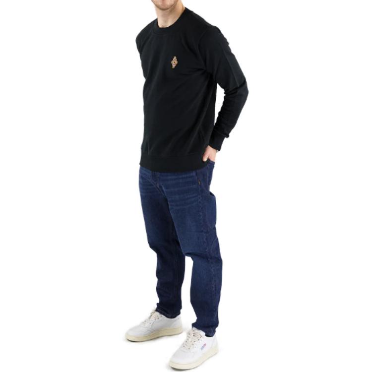 Lookbook 马塞洛·博龙 County of Milan SS23 几何印花圆领卫衣 黑色 CMBA009S23FLE0061025