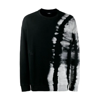 MARCELO BURLON COUNTY OF MILAN Tie-Dye Crewneck Sweatshirt Blue CMBA097S24FLE0024501