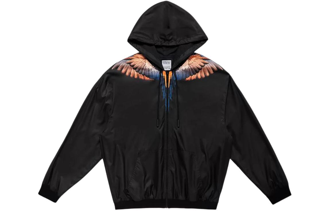 Marcelo Burlon County of Milan Zip-Up Coach Jacket CMEM006S23FAB002-3034