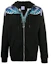 Buy Marcelo Burlon County Hoodie Hitam Wing Print Zip. CMBE001E20FLE0011043