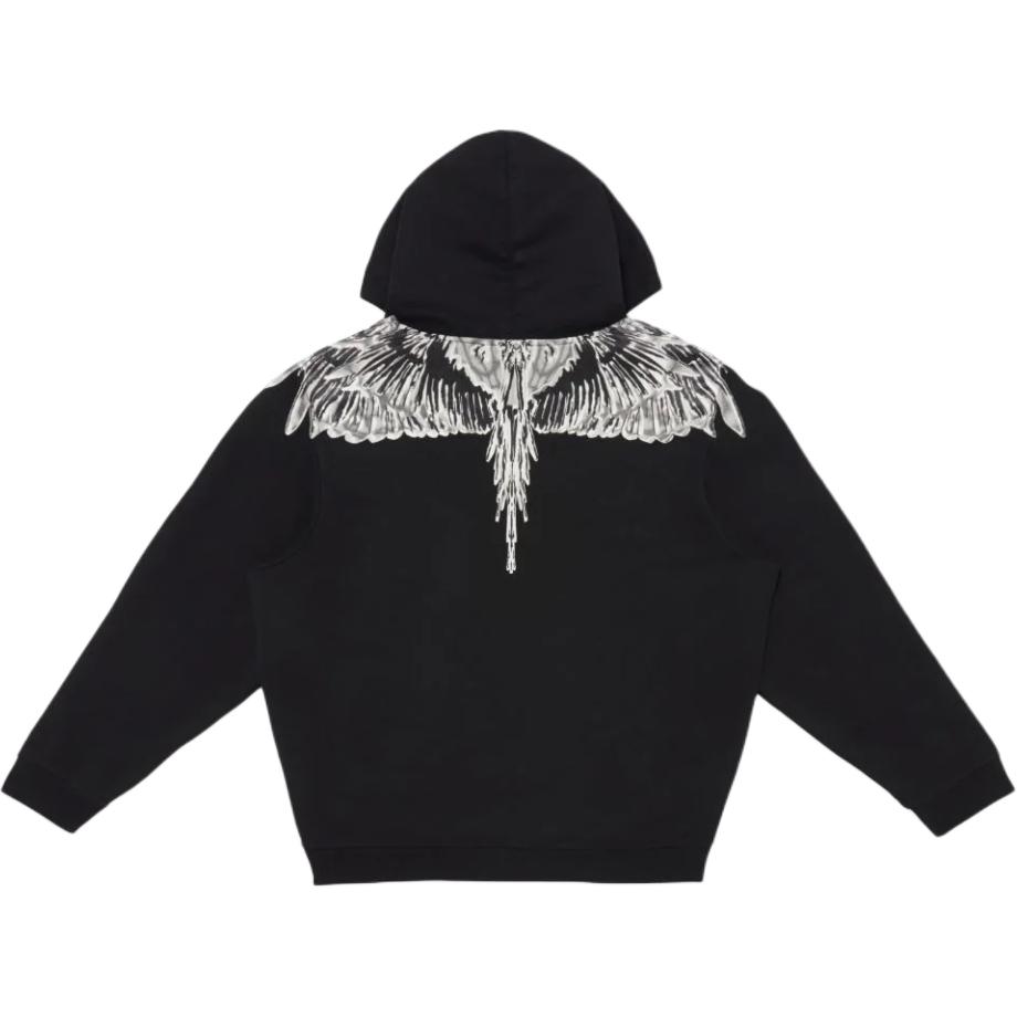 Marcelo Burlon Cross Logo Knitted Hoodie Orange CMBB040S22FLE0022030