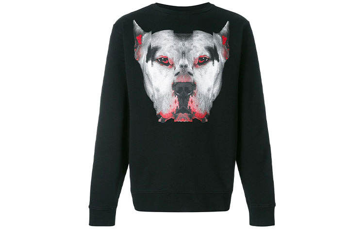 Marcelo Burlon Eagle Eye Print Black Crewneck Sweatshirt Men MBCMBA009S1863000