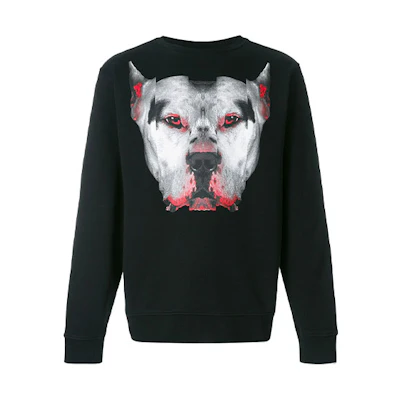 Marcelo Burlon Eagle Eye Print Black Crewneck Sweatshirt Men MBCMBA009S1863000
