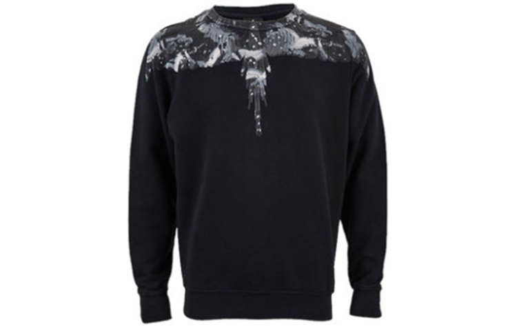 Marcelo Burlon Embroidered Solid Color Hoodie Purple Mens CMBB007S23FLE0083601