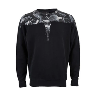Marcelo Burlon Embroidered Solid Color Hoodie Purple Mens CMBB007S23FLE0083601