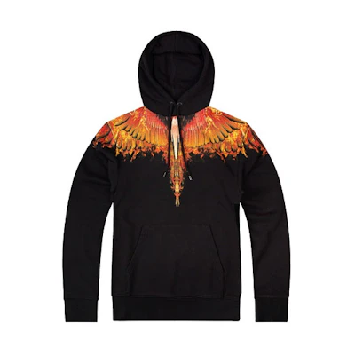 Marcelo Burlon Floral Hoodie with Drawstring Long Sleeves CMBB040F19B39002-1018