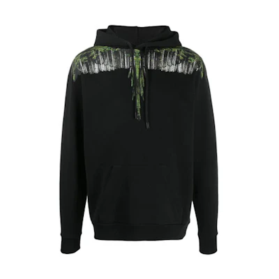 Marcelo Burlon FW21 Astral Print Zip-Up Bomber Hoodie Jacket Black Men CMEH028F21FAB0021020