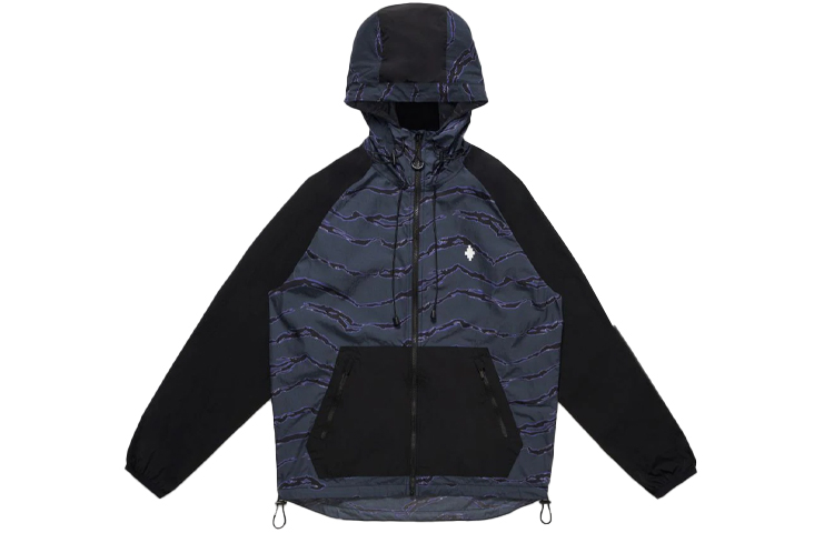 Marcelo Burlon FW21 County of Milan Geometric Crewneck Sweatshirt Blue CMBA049F21FLE0044901