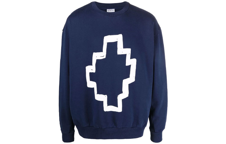 Marcelo Burlon FW21 Cross Detail Hoodie Beige Country Style CMBB007F21FLE0070445