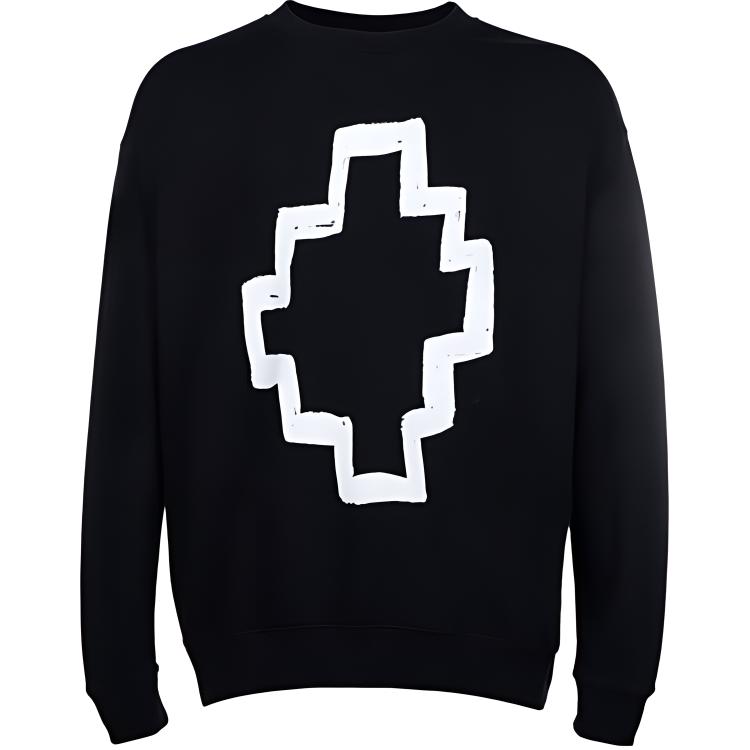 Marcelo Burlon FW21 Cross Pattern Oversized Hoodie Men’s Blue CMBB007F21FLE0064501