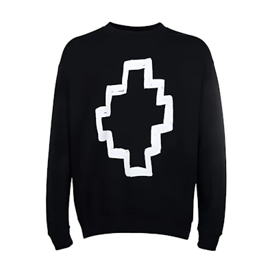 Marcelo Burlon FW21 Cross Pattern Oversized Hoodie Men’s Blue CMBB007F21FLE0064501