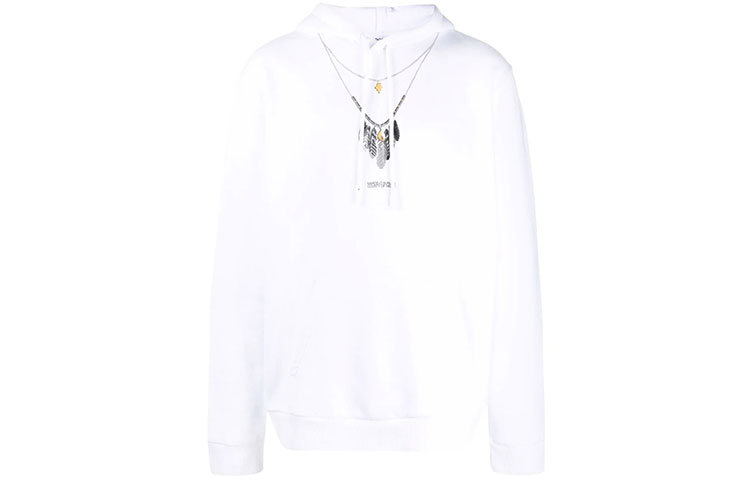 Marcelo Burlon FW21 Printed Crewneck Sweatshirt Men’s Black CMAB007F21JER0011032