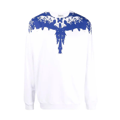 Marcelo Burlon FW21 Wing Print Colorblock Hoodie Black () CMBB007F21FLE0031040